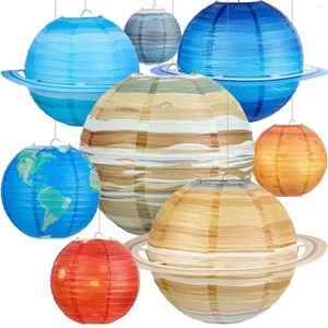 Party Decoration Space Paper Lanterns Planets Out This World Solar System Kid Classroom Science Birthday Outer