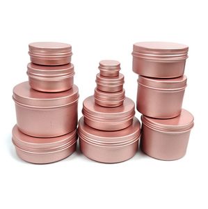 Frost Pink Aluminium Bottle Tins Lip Balm Containers 5ml 10ml 15ml 20ml 30ml 40ml 50ml 60ml 80ml 100ml 150ml 250ml Empty Aluminium Jar