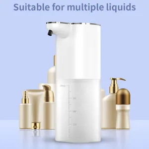 Liquid Soap Dispenser 400ml Automatic Dispensers Wall Mounted Touchless Hand Infrared Sensor 4 Levels Adjustable For Home Offices