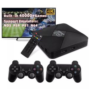 Console Console per videogiochi Retro Dualsystem TV Box 50+ emulatori 40000+ giochi per NDS/PS1/PSP/GBA/N64 Settop 4K HD Box Console di gioco