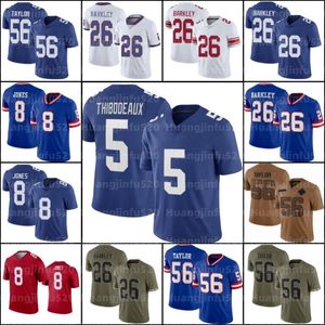 0 Brian Burns Tommy DeVito Kayvon Thibodeaux Camisa de futebol Daniel Jones Dexter Lawrence II Taylor Deonte Banks Jalin Hyatt Xavier McKinney Darren Waller