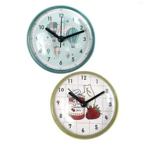 Orologi da parete Orologio da tavolo Mini ventosa impermeabile per camera da letto Bagno esterno