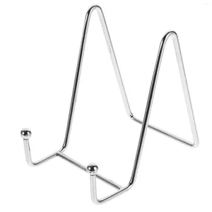 Hooks Po Frame Stand Picture Small Easels For Display Finished Product Plate Holder Iron Dish Stands