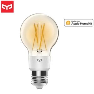 Kontrollera den senaste Yeelight Smart LED -filamentlampan E27 Ljusstyrka Justerbar energibesparande smart glödlampa för Apple HomeKit