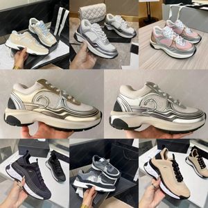 Homens sapatos de grife sapatos casuais sapatos de luxo branco prateado fora do tênis marrom claro baixo rendas mulheres moda derma treinadores moda plataforma tênis canal sapatos