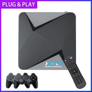 Consoles Retro Game Box Super Console X2 Pro para PSP/PS1/Sega Saturno/N64/DC Console de videogame 4K HD TV Box Player WiFi Dual