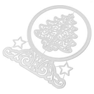 Bottiglie di stoccaggio Albero di Natale Timbri e fustelle di Natale per la creazione di cartoline Taglio fai da te Manuale Stencil in metallo Scrapbooking