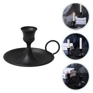 Mum Tutucular Şamdan Tutucu Demir Stand Pillar Metal Dekoratif Masa Dekor Masaüstü Düğün Çubuğu Tealight Chamberstick Akşam Yemeği