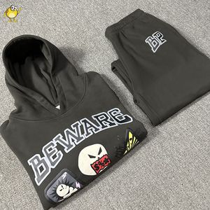 Oversized Hoodies Men Woman Puff Printing Fashion High Quality Hooded Pullovers Sweatshirts