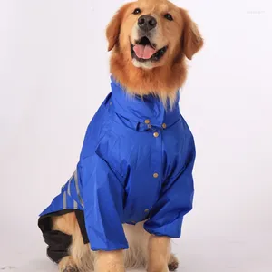 Dog Apparel Medium Big Raincoat For Large Three Sets Rain Coat Jacket Waterproof Pet Clothing Husky Labrador Outdoor Clothes