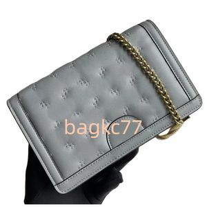 2024 Hot sale Chain Mini Bag Wallet Women Handbag Purse Genuine Leather Textured Geometric Motif Letters Shoulder Crossbody Bags Flap Purse Inside Card Sl
