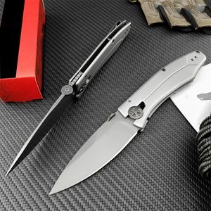 Outdoor Innuendo KS 3440 Pocket Folding Knife 8Cr13Mov Titanium Carbo-Nitride Blade Stainless Steel Handles Camping Self Defense Hunting Cutting Tools 1660 1990