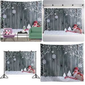 Tapestries Christmas Tree Background Wall Hanging Cloth Party Decorations Theme Birthday