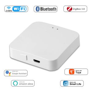 Control Tuya Smart Gateway Hub Wireless MultiMode Smart Home Bridge WiFi Bluetooth ZigBee Remote Control Work with Alexa Google Home