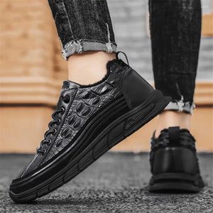 Casual Shoes Fur Padded Velvet Volleyball Men All Black Sneakers Goods For 2024 Sports Everything Imported Funny