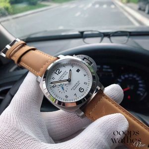 Luxury Mechanical Watch Swiss Automatic Mechanical Movement Sapphire Mirror Size 44mm Imported Cowhide Watchband E1wp