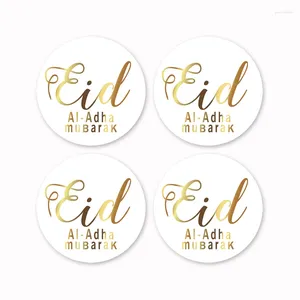 Party Decoration 60pcs Gold Stamping The Traditional Muslim Festival Of Eid Al-Adha Holidays Supplies-4cm Round 1 Order
