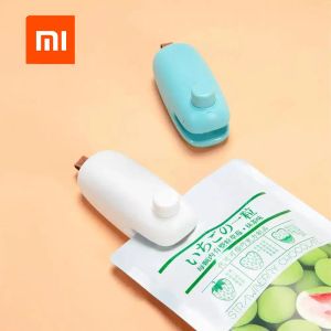 Controle Xiaomi 90fun Ninetygo portátil mini saco selador portátil saco selador de calor cortador para saco de plástico armazenamento de alimentos lanche fresco