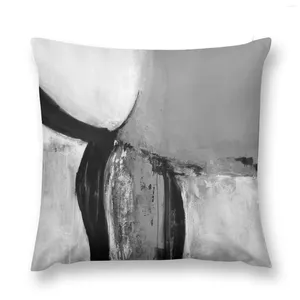 Kudde svart vit grå abstrakt kast julomslag dekorativt omslag lyxfodral soffa
