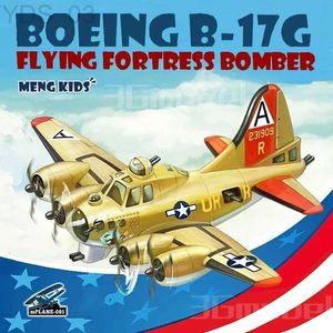 Flugzeugmodell Meng KID-001 Boeing B-17G Flying Fortress Bomber Kunststoffmontage Modellbausätze Hobbyspielzeug für die Sammlung DIY Kein Kleber erforderlich YQ240401