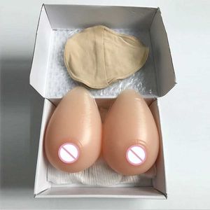 Breast Pad Silicone Fake Breast Shemale Fake Boobs Artificial Breast Självhäftande protesbrett för crossdresser och transpersoner Bröst 240330