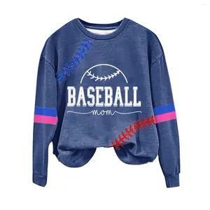 Kvinnors hoodies fleece tröjor kvinnor hoodie baseball tryckt besättning hals multi färgstorlek turtleneck ponchos för