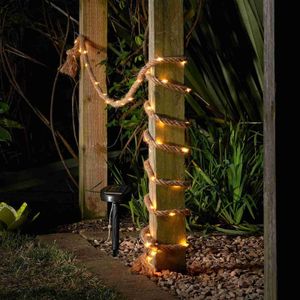 Stringhe LED Spaghi ad energia solare Stringa luminosa Stile retrò rustico Luci per la creazione di un'atmosfera calda per la decorazione di interni ed esterni YQ240401