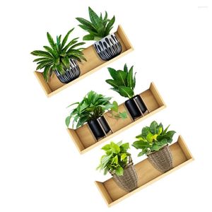 壁紙3シート緑色の植物鉢植えの壁ステッカーベッドデカール美的デカール装飾創造的なステッカーは、生きているために取り外し可能