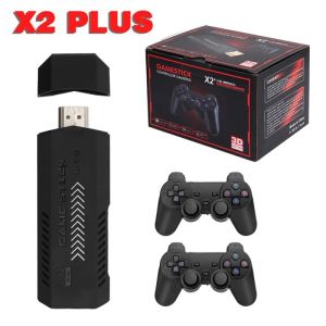 Console X2 + X2 PLUS Game Stick Console per videogiochi Due controller wireless 64 GB/128 GB 40000 giochi gratuiti Giochi retrò per PSP/PS1/MAME