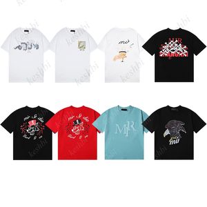 Mens Designer T-shirts White T shirt Summer Clothes Casual Fashion Loose Letter Short T-shirt