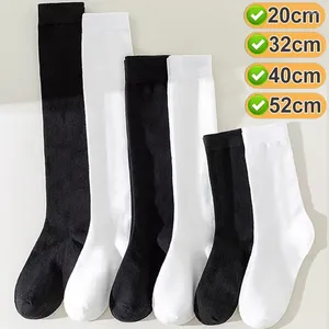 Frauen Socken Schwarz Weiß Lange Sexy Overknee Oberschenkel Hohe Die Strümpfe Damen Mädchen Warm Tube