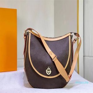 Bolsa de designer nova bolsa de ombro bolsa de embreagem feminina tote moda 2024 2 tamanhos flor impressa senhora axilas bolsa de camelo de alta qualidade