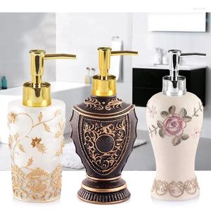 Liquid Soap Dispenser 1pc European Resin Travel Lotion Bottle Kitchen Hand Sanitizer Storage Shampoo Bathroom Accessory