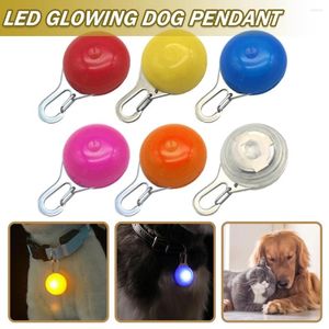 Vestuário para cães LED Luminous Cat Collar Pingente piscando com luz noturna andando acessórios para animais de estimação