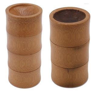 Butelki do przechowywania Bambus przyprawy okrągłe czapki pudełko z uszczelnieniem do produktów masowych butelek kuchenny pojemnik na herbatę słoik organizator obudowy