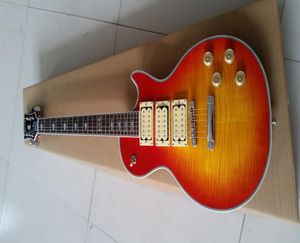 Stokta Sunburst Ace Frehley Maun Vücut Elektro Gitar Çin'de Yapıldı Güzel ve Harika5929985