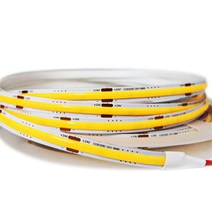 8mm FOB COB Led Light Strip 320COB DC12V 24V 5V Alta Densidade Flexível Linear Quente Natureza Branco Fresco