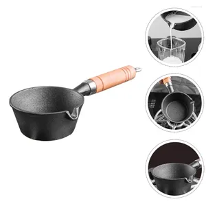 Pannor Mini Oil Pan Kitchen kastrull Matuppvärmning av potten smör gjutjärn med handtag baby kokvärmelmjölk non stick
