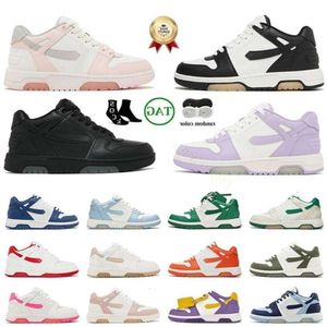 Out of Office Sneakers Shoes Women Men Offs Black White Navy Blue Grey Pink Beige Plate-forme Top Low Sports Outdoor Walking