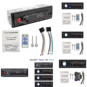 2024 Strumenti audio stereo Bluetooth per auto Lettore Mp3 LED Radio FM Telecomando AUX FM Aux Multimedia Dual USB TF può caricare per il telefono