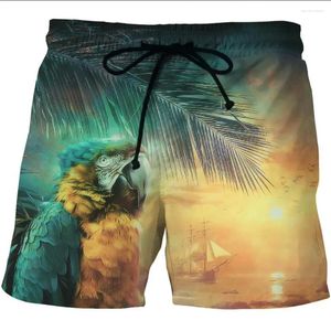 Men's Shorts Animal Pattern 3D Printed Beach For Swimming And Surfing