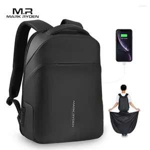 Backpack Mark Ryden Anti-thief Fashion Men Multifunctional Waterproof 15.6 Inch Laptop Bag Man USB Charging Travel