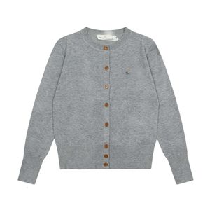 Vivienne The Empress Dowager의 West New Saturn Knitted Sweater 양모 가디건