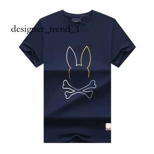 Psyco Bunny koszulki amerykańskie projektant biznes Tshirty luksusowe modne oddychające bawełniane koszulki męskie kobiety USA swobodne high street polo króliki Tshirts 2518