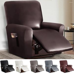 Chair Covers PU Leather Recliner Stretch Sofa Waterproof Elastic Relax Armchair Single Slipcovers Living Room Furniture Protector