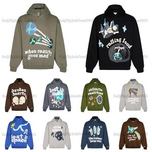 Broken Planet Design Mens Hoodie Carta Impressa Manga Longa Suéter Marca de Moda Pulôver Feminino Pescoço Redondo Top Hoodie Casual Casal S-XL