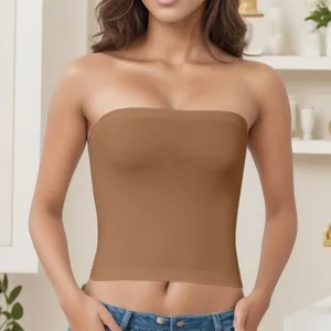 Bras Women'S Comfortable Sexy Anti Smear Bra Intimate Clothing Seamless Long Bottom Slim Fit Top Mujer