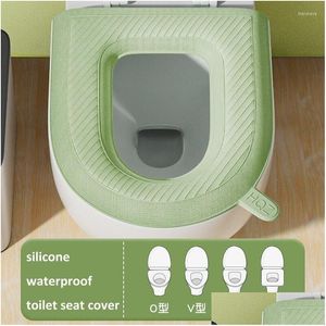 Toilet Seat Covers Ers Waterproof Eva Er Mat Thickened Household Bidet Cushion Pads Four Seasons Wc Closestool Drop Delivery Home Gard Dhysa