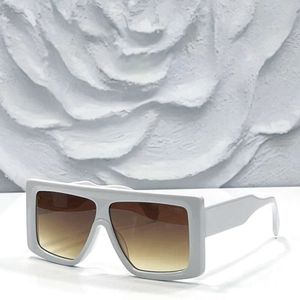 2024 Designer Square Acetate Stora solglasögon för kvinnors stora ram Eyewear Flat UV400 Protection Shades