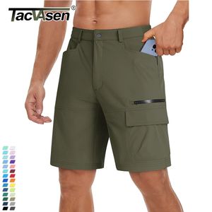 TACVASEN Sommer Taktische Schnell Trocknende Nylon Arbeitsshorts Herren Casual Wandern Cargo Shorts Leichte Outdoor Angeln Kurze Hosen 240328